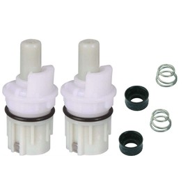RP1740 faucet stem repair kit replacement compatible with two handle faucet plus RP4993 seat & spring – 2 Pack