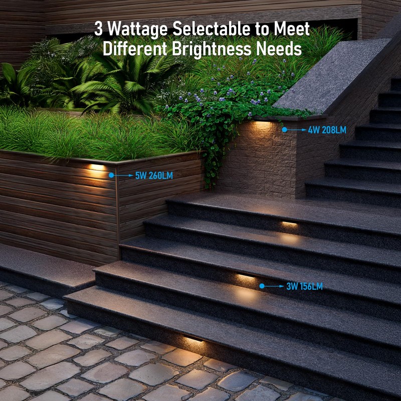 LEONLITE 7 Inch LED Hardscape Lighting, Update Retaining Wall Lights,