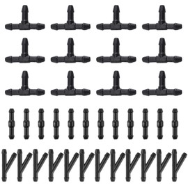 36 Stück Auto-Scheibenwaschflüssigkeitsrohrverbinder, Wischerglasrohr, Autowischerflüssigkeitsschlauchverbinder, T/Y-Form-Rohrverbinder, geeignet für 3-Wege-Waschanlage