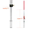 DoVoh Grade Rod Aluminum Alloy 2m Laser Level Height Measuring