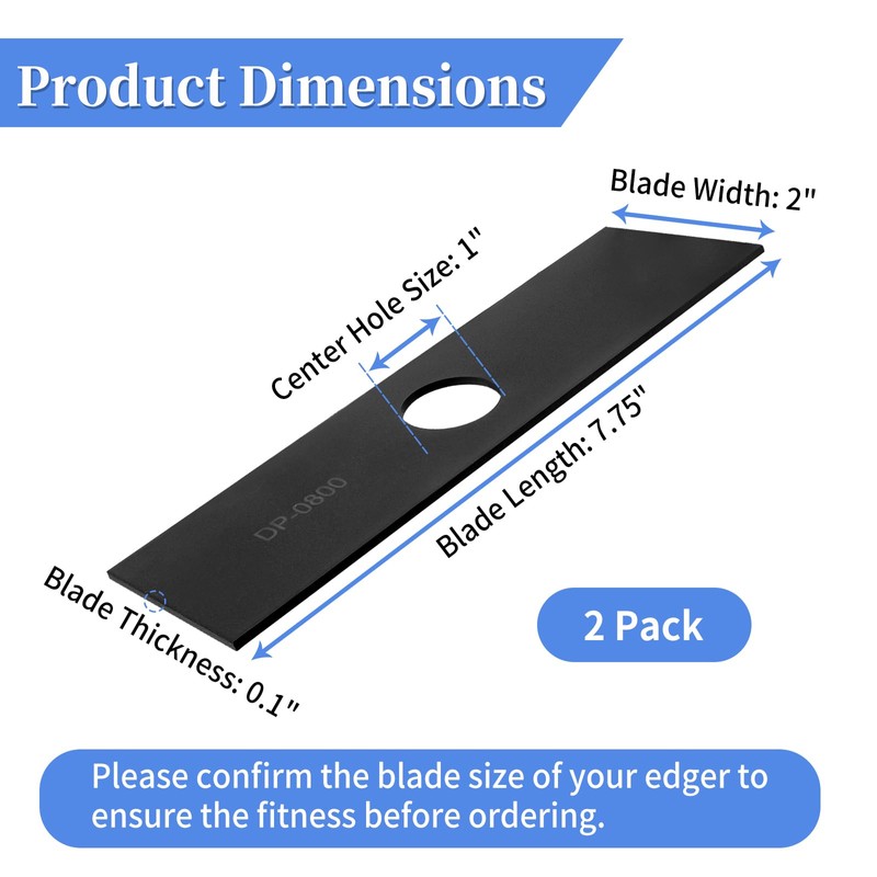 Bularie AEB0800 1" Center Hole Edger Blade Compatible with EGO