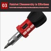 TorSor 2 Pack Stubby Ratcheting Screwdriver Short Mini Ratchet Wrench
