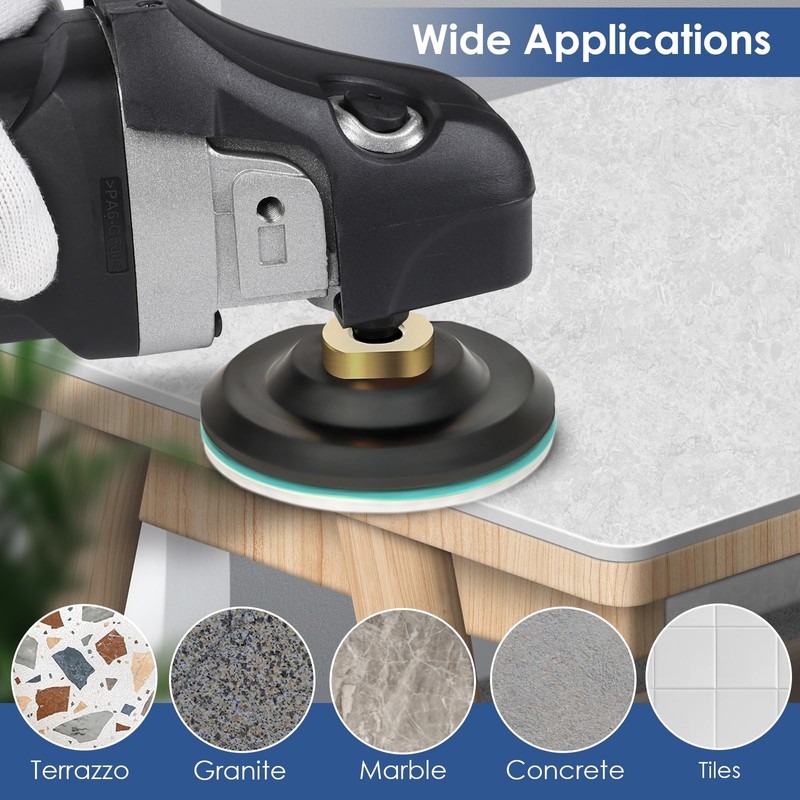 ZYZLE 17 PCS 4 Inch Diamond Polishing Pads Kit Wet/Dry