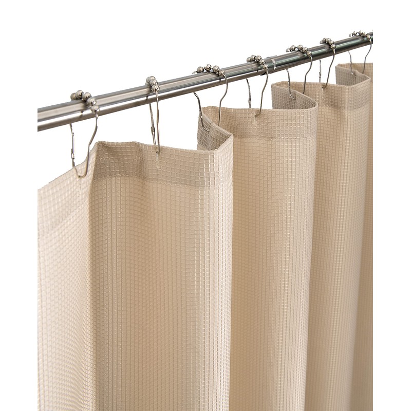 Dainty Home Waffle Weave Shower Curtain - Hotel Collection Quality