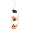 3‑Tier Flower Basket Iron Wire Hanging Vegetable Storage Fruit Organizer