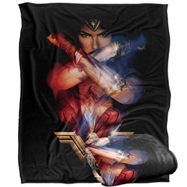 Wonder Woman Blanket, 60"x80" Arms Crossed Silky Touch Super Soft Throw Blanket