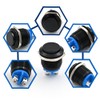 FILN 5PCS 19mm Momentary Push Button Switch, Small Reset Spst