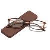 KoKoBin Ultra-thin anti-blue reading glasses, anti-glare glasses (leopard, 2.00)
