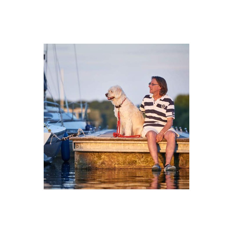 HUNTER Adjustable leash List, 8/200 rope, bordeaux