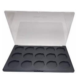 Coastal Scents Empty Coastal Scents Hot Pots Eyeshadow Palette Case 15 Slots NOS