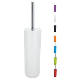 Spirella WC Bürste Klobürste Toilettenbürste hochwertig „Cocco“ mit hygienischem Behälter Weiß