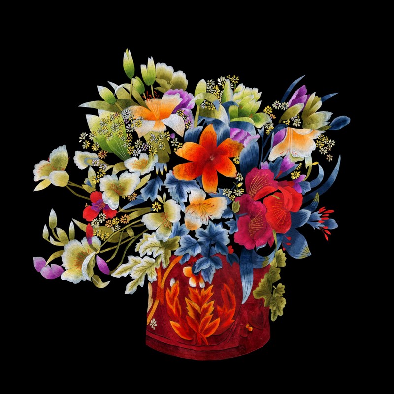 MINGGUXIUYI Natural 100% Silk Thread, Handmade Embroidery Thread, Silk Embroidery