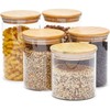 Juvale Assorted Glass Storage Jars - Airtight Container to Preserve