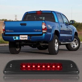 High Mount Stop Third Brake Light, Compatible with 1995-2016 Toyota Tacoma Third Center Cargo Rear LED 3rd Brake Light Bar Taillight (Black Smoke)