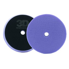 3D Light Purple Foam Polishing Pad | Professional Grade Foam for Polish, Glaze, Wax | Maximizes Paint Gloss | Car Care Detailing | 6.5” Round