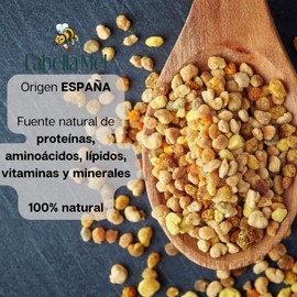 Flower pollen - bee pollen from Spain - best quality - pure natural product - from beekeeper - superfood with many nutrients - in 450 g glass, size: 450 g