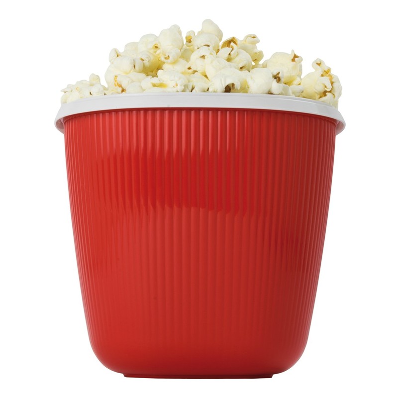 Snips Tempo Zero Pop-Corn Popper 1.5 Liter, Polypropylene, Red, One