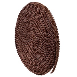 GORGECRAFT 10.9 Yards Polyester Woven Gimp Trim 5/8 inch Wide Braid Lace Trim Centipede Decorated Lace Ribbon for Costume DIY Crafts Sewing Jewellery Making Home Decoration (Brown)