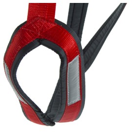 Neewa X-Back Racing Harness - X-Large, Black | High-Performance, Reflective Gear for Slim, Long-Bodied Dogs | Suitable for Canicross, Skijoring | Neck 19in, Chest 34in, Back 27in