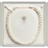 COWFEX Velvet Big Chunky Pearl Necklace Ring Gift Box Showcase