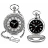 Vintage Roman Numeral Pocket Watch for Men – Engraved Quartz