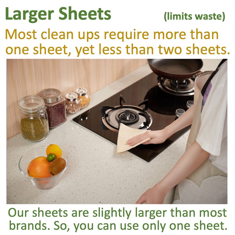 Purafide 100% Bamboo Paper Towels, Tree-Free, Chemical-Free, Lint-Free, Durable, Absorbent,