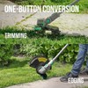 Litheli 20V 12 Inch Cordless String Trimmer/Edger, 2 X 2.0Ah