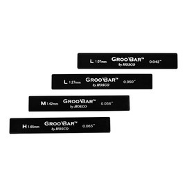 HOSCO Luthiers Tools GrooBar Nut Grooving Spacers for Guitar 4 Pack (0.04, 0.5, 0.5, 0.5, 0.56 in (1.07 mm, 1.42 mm, 1.65 mm) H-GB4