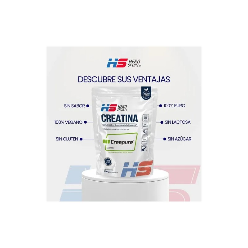 Hero Sport Creatina Monohidratada Creapure 750g. 100 Pura