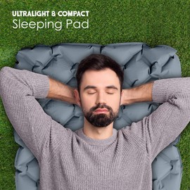Viking Trek Ultralight Sleeping Pad for Camping - Lightweight Sleeping Mat for Backpacking - Inflatable, & Compact Air Mattress