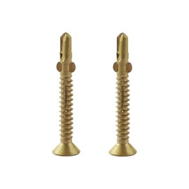 #10 x 1-5/8" Reamer Tek Torx/Star Head Self-Drilling Wood to Metal Screws - Tek Screws for Flatbeds, Trailers, or for Fastening Wood to Steel - T-25 Torx Screw Head (130 Pcs)…