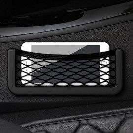 Mesh phone holder for cars, portable storage pocket / 그물망 휴대폰 거치대 차량용 자동차 간이수납함 포켓