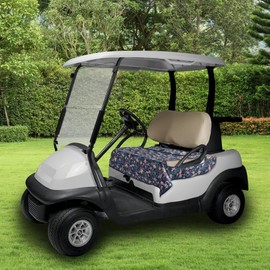 Classic Accessories for Vera Bradley Water-Resistant Golf Seat Blanket, 54 x 32 Inch, Flamingo Garden
