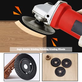eMagTech 3 x 115 mm OBA Angle Grinder Wood Carving Disc Sanding Disc Shaping Disc Accessories for Cutting Grinding Shapes Titanium Steel