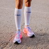 CEP Core Run Ultralight No Show Socks, White, Unisex, XL