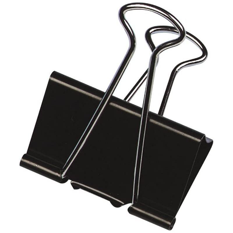 Q-Connect 32mm Foldback Clip (Pack of 10), Black