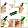 COM-FOUR® 8x Guy rope for camping, reflective in green -