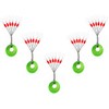 300/600pcs Fishing Bobber Stopper,6 in 1 Float Sinker Line Stops,3