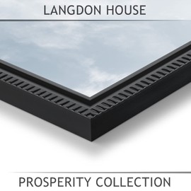 Langdon House 5x7 Black Picture Frame, Contemporary Frame, Wall Mount or Table Top, Prosperity Collection