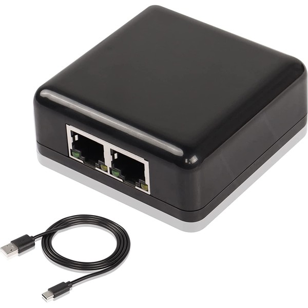 SinLoon RJ45 Network Splitter Adapter Gigabit,1000Mbps Ethernet Cable Splitter 1