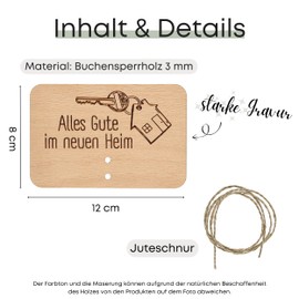 ZUKLA Small Packaging for Money Gifts 12 x 8 cm - Gifts for Housewarming - An Original Idea to Give Money - Housewarming Gift House - Housewarming Gifts Home