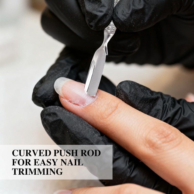 Professional Stainless Steel Cuticle Pusher and Remover Tool for Manicure