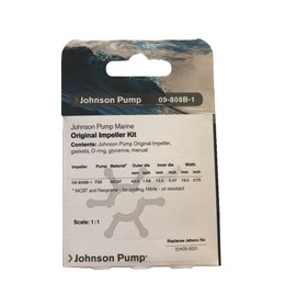 SPX Johnson 09-808B Marine Original Impeller Kit for Pump F35, Material MC97, Black, D40 x 19 mm, 120 g
