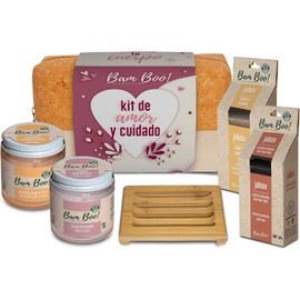 Cosmetiquera Skincare Kit Amor Y Cuidado Regalo Bam Boo! Lifestyle Crema, Exfoliante, Jabones y Jabonera