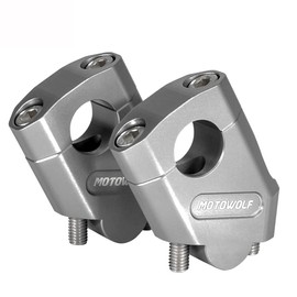 YUANYE Yamaha Motorcycle Handlebar Post 1.1 inch (28 mm) Compatible with MT-25 MT-03 XJR 400 TDM 900 FZ6R etc Silver