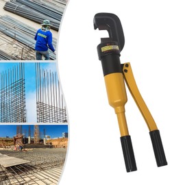 Hydraulic Rebar Cutter, 1/4" - 5/8" / 4 mm - 16mm Portable Hydraulic Rebar Cutter for Concrete Construction, Handheld Rebar Cutter with Box, Steel Bolt Chain Cutting tool (0.63 in|5/8)