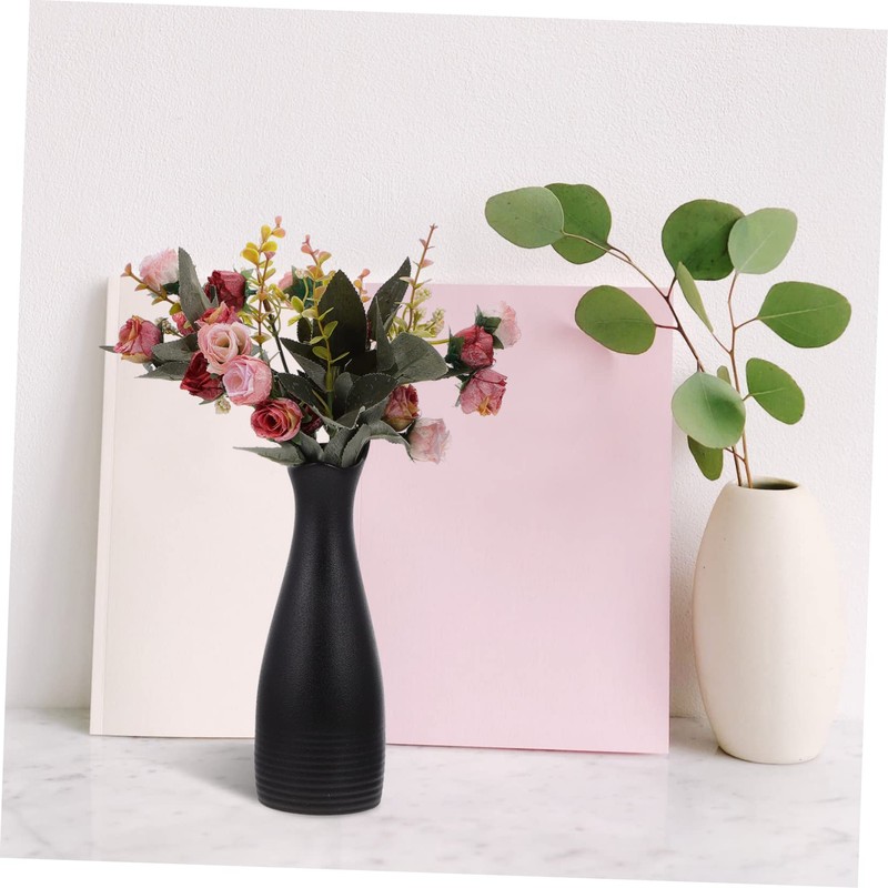 Ipetboom 1Pc Artistic Cat Ear Ceramic Vase Nordic Style Flower