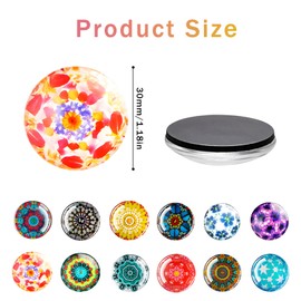 Yistoi Pack of 12 Fridge Magnets, Children's Fridge Magnets, Decorative Magnets for Fridge, for Magnetic Board, Fridge Whiteboard, Magnetic Board, Kitchen Decorative Magnets