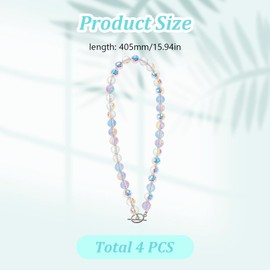 GOMAKERER 4 Pcs Glass Beaded Curtain Tiebacks, Faceted Disco Crystal Glass Beaded Curtain Tiebacks Drapery Shower Sheer Curtain Holdbacks for Home Decor