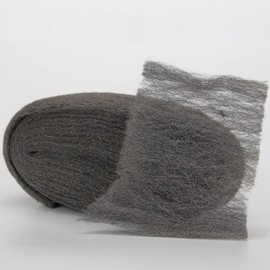 Saijer Steel Wool Fine 0000, 4 Pieces Steel Wool Against Mice Polishing Steel Wool Fine Cleaning Wire Wool Pads Steel Wire Wool Metal Polishing Steel Wire Wool for Furniture Metal Cast Iron Cleaning